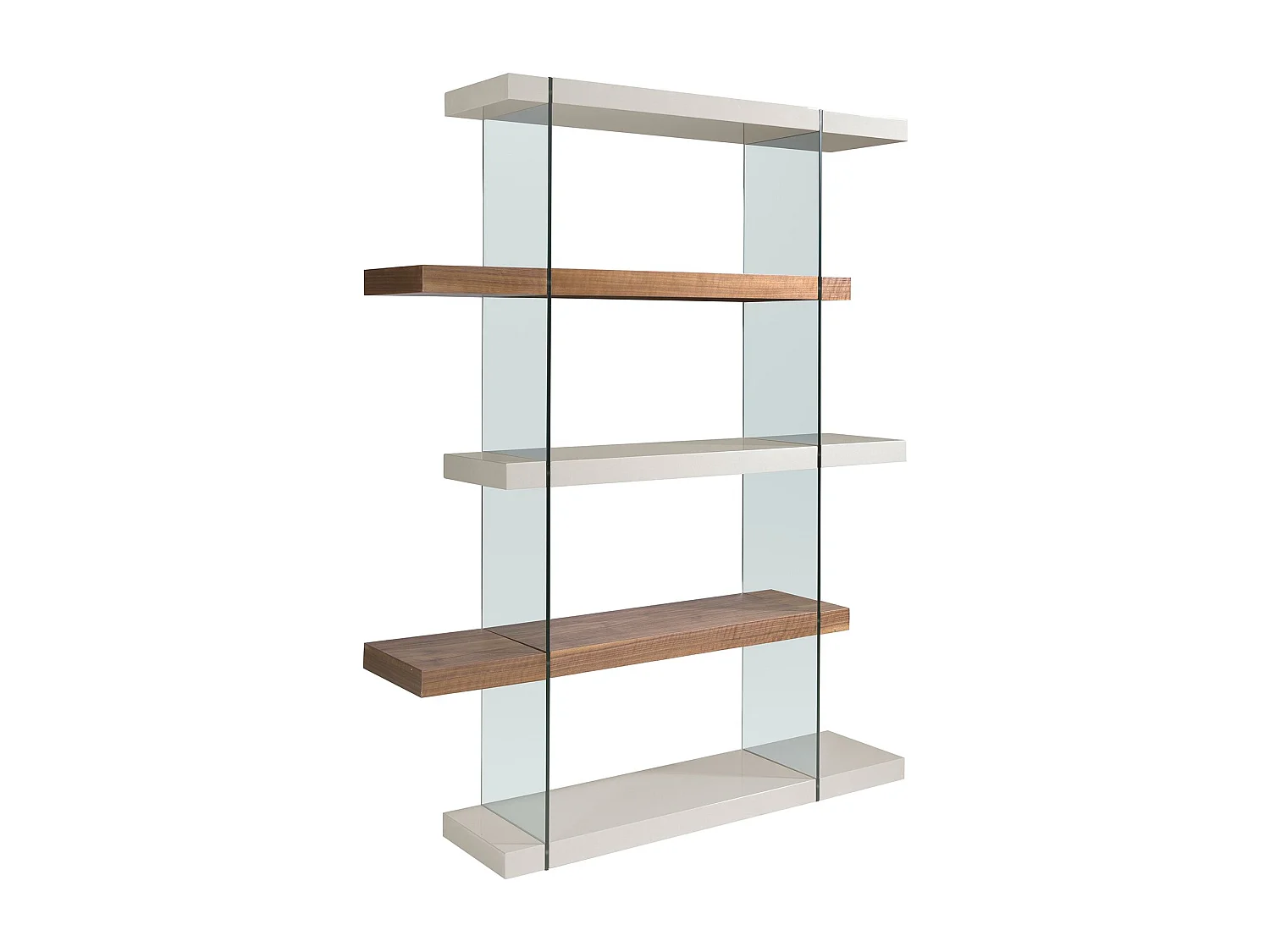 Etagère en bois de noyer et verre 3025 ANGEL CERDA