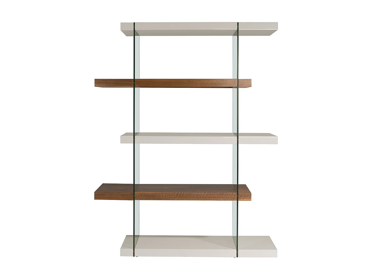 Etagère en bois de noyer et verre 3025 ANGEL CERDA