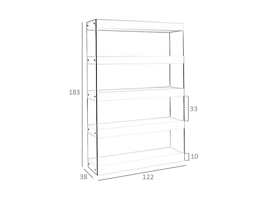Estantería nogal y cristal  3091 ANGEL CERDA