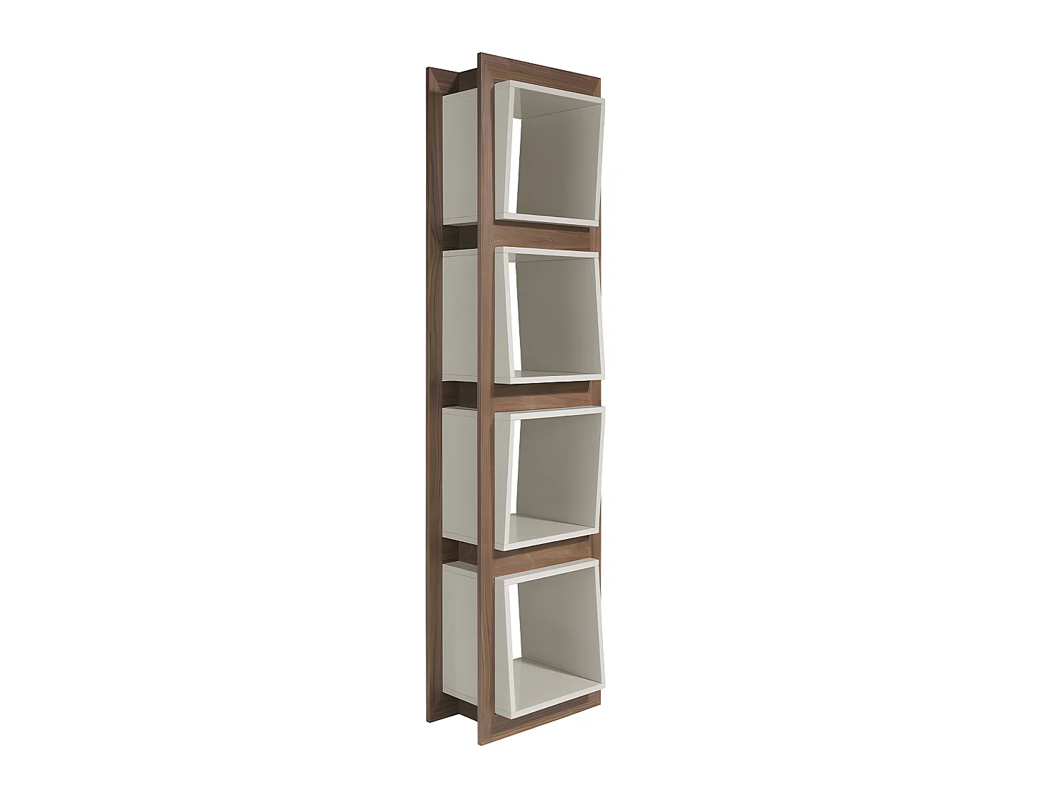 Étagère de noyer et cubes gris 3027 ANGEL CERDA