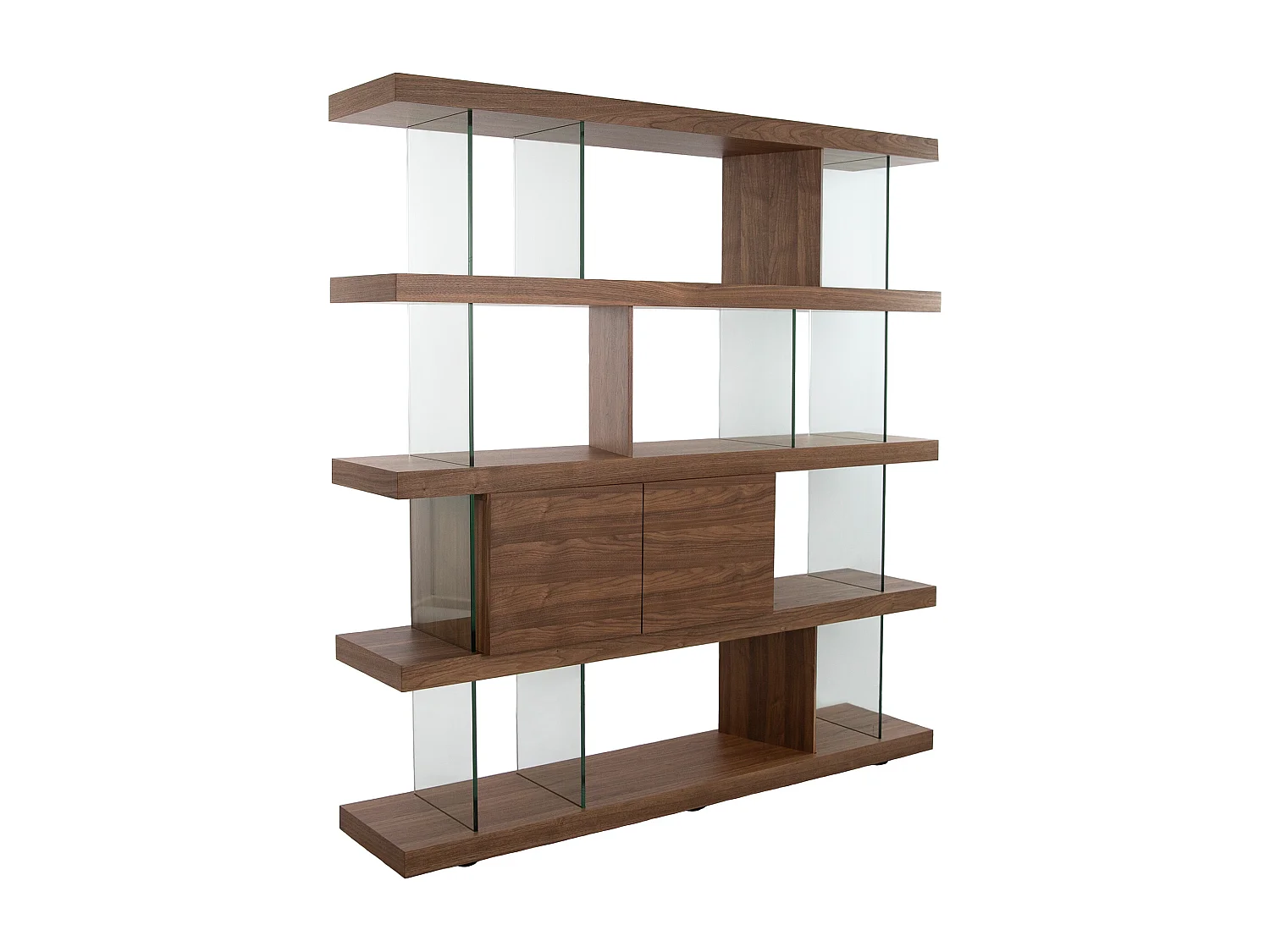 Walnoot en glazen legplank 3072 ANGEL CERDA