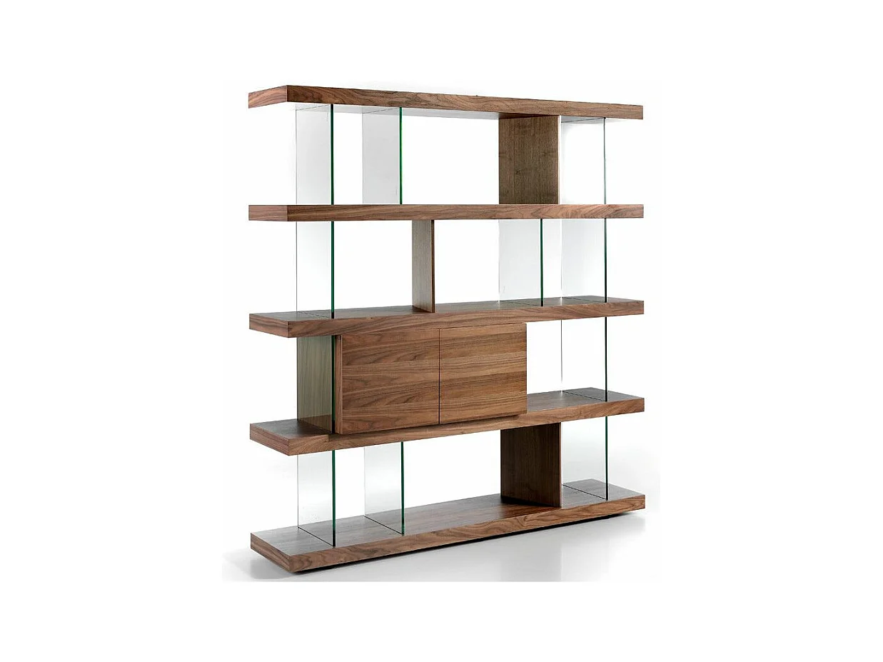 Étagère en noyer et verre 3072 ANGEL CERDA