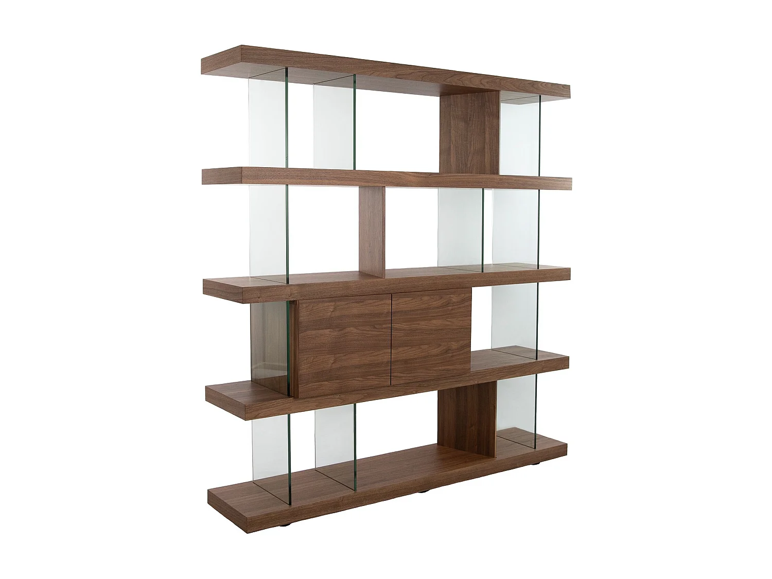 Etagère en noyer et verre 3072 ANGEL CERDA