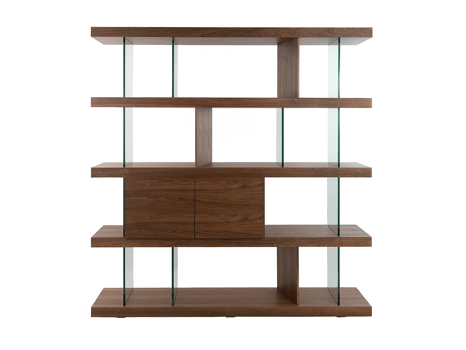 Regal aus Nussbaum und Glas 3072 ANGEL CERDA