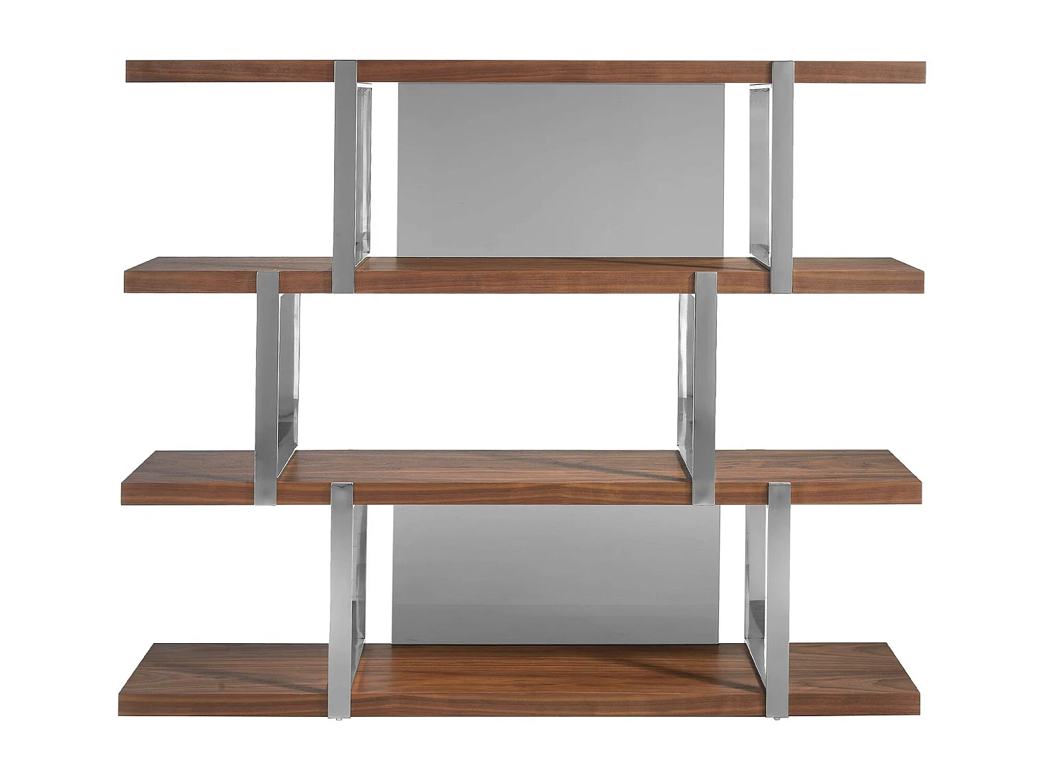 Etagère en noyer avec cloisons en verre noir 3136 ANGEL CERDA