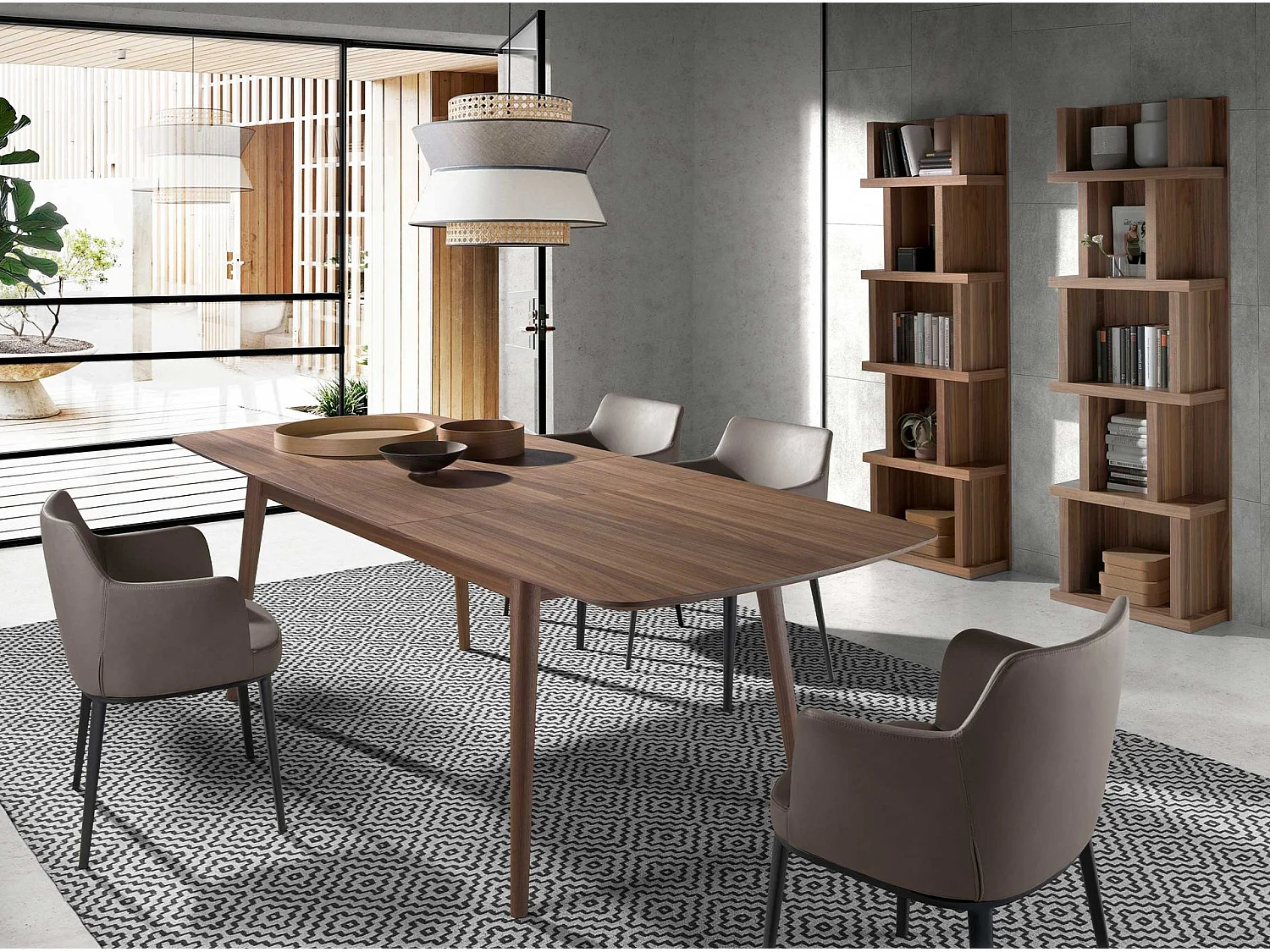 Regal aus Walnussholz 3024 ANGEL CERDA