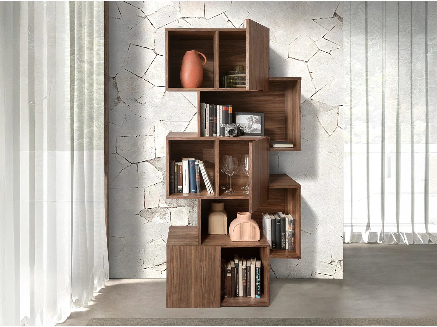 Ripiano in legno color noce 3021 ANGEL CERDA