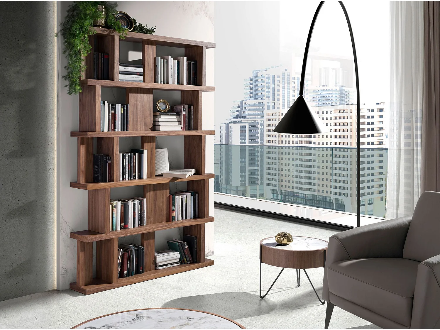 Ripiano in legno di noce 3023 ANGEL CERDA