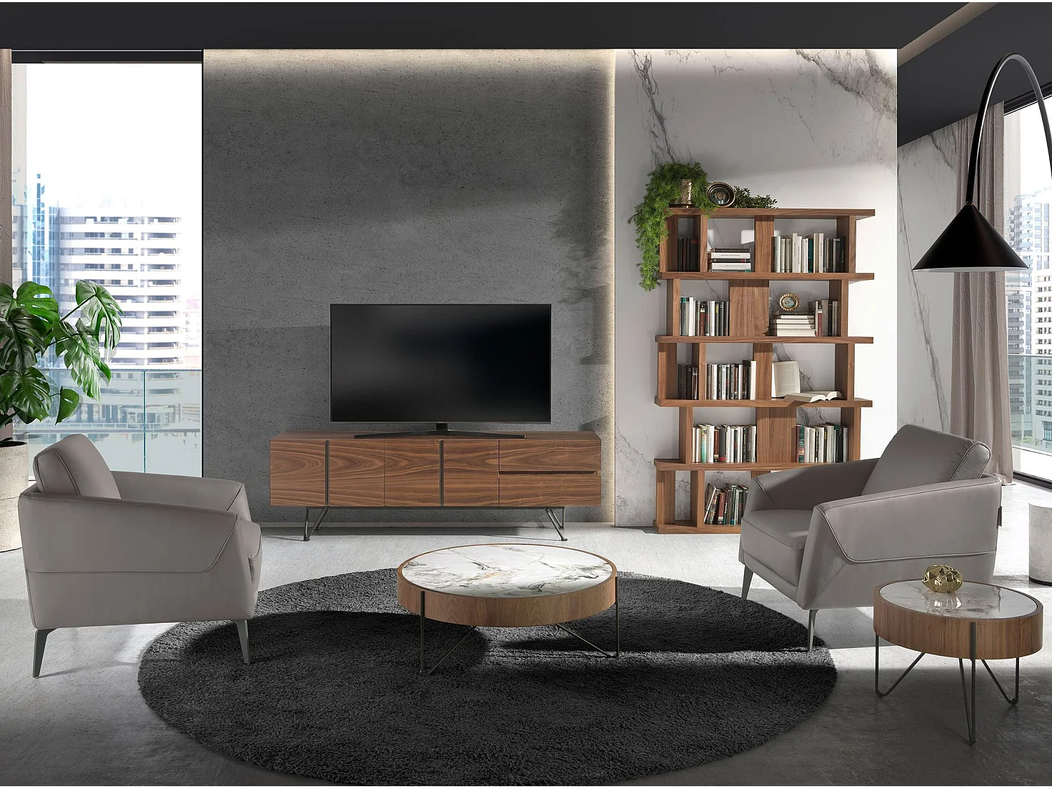 Ripiano in legno di noce 3023 ANGEL CERDA