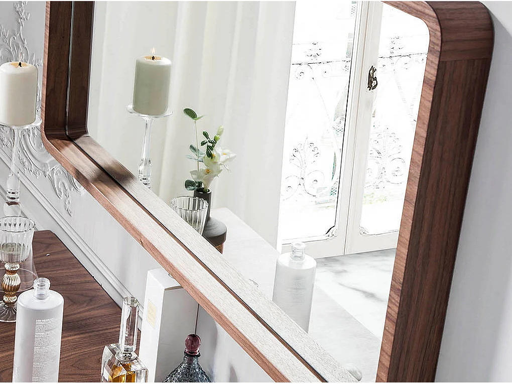 Miroir mural rectangulaire noyer 3035 ANGEL CERDA