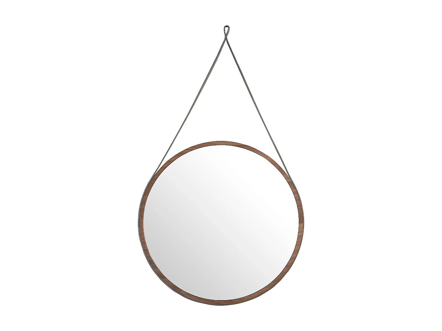 Miroir mural rond noyer 3038 ANGEL CERDA