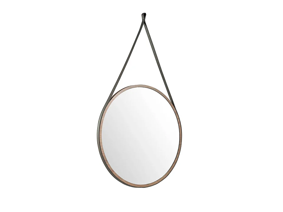 Miroir mural rond noyer 3038 ANGEL CERDA