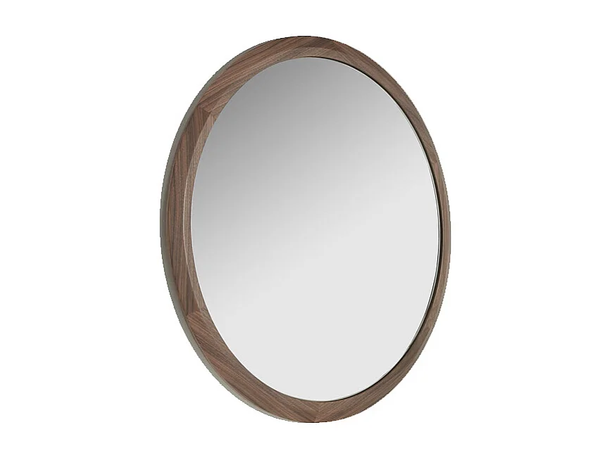 Miroir mural rond noyer 3084 ANGEL CERDA