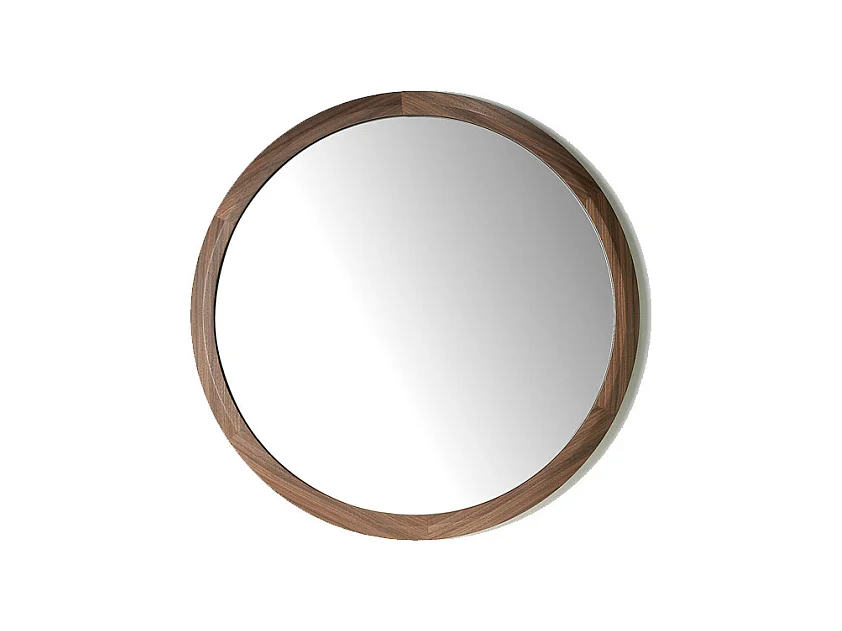 Ronde spiegel walnoot 3084 ANGEL CERDA