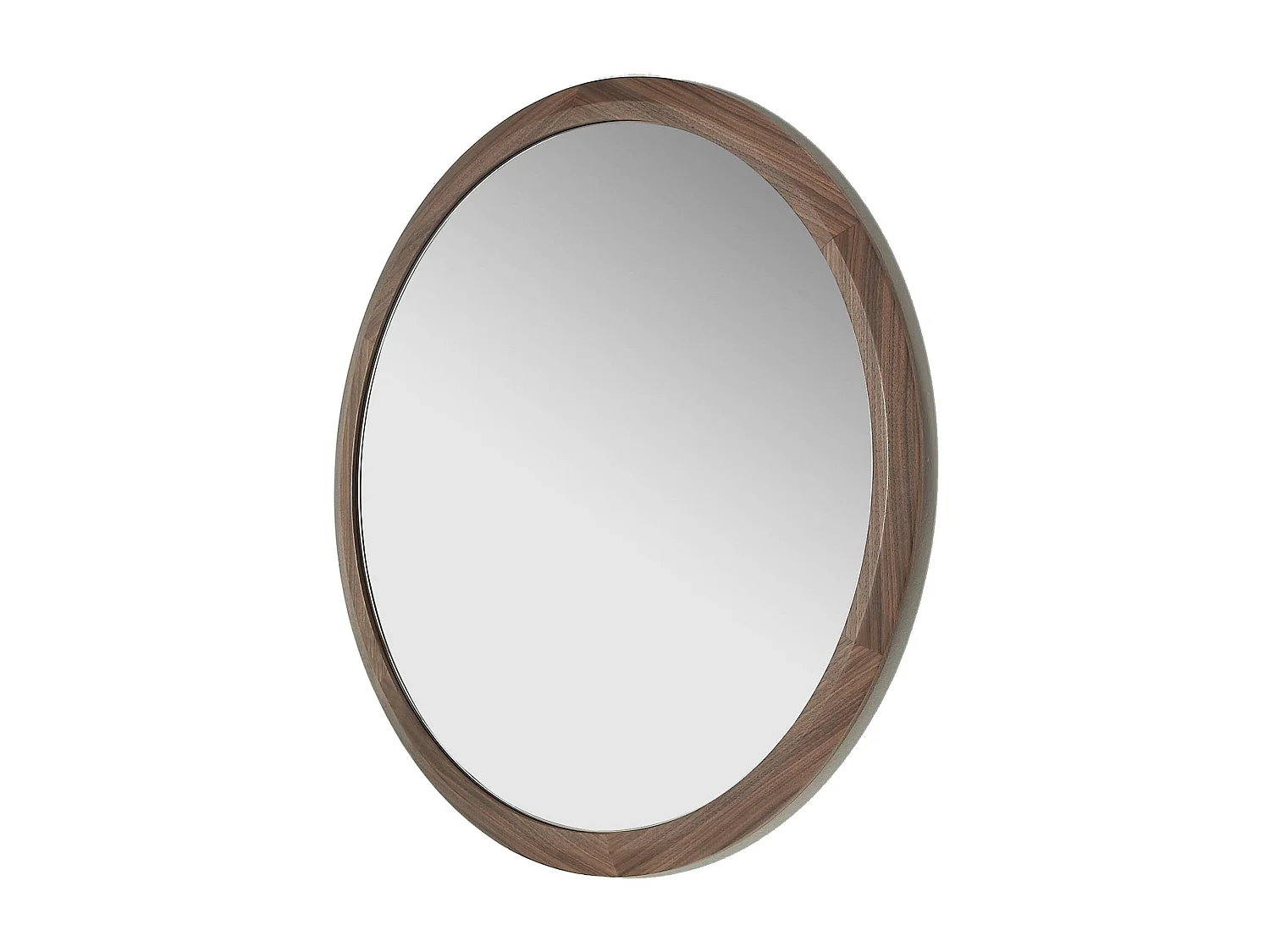 Miroir mural rond noyer 3084 ANGEL CERDA