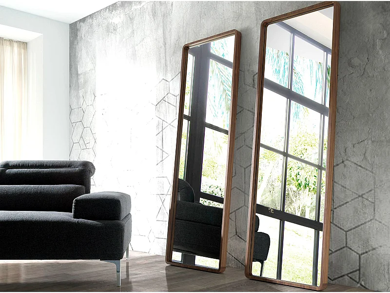 Miroir mural rectangulaire noyer 3036 ANGEL CERDA