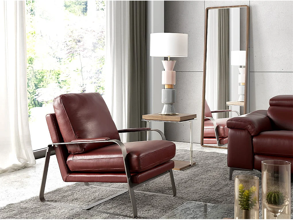 Miroir mural rectangulaire noyer 3036 ANGEL CERDA