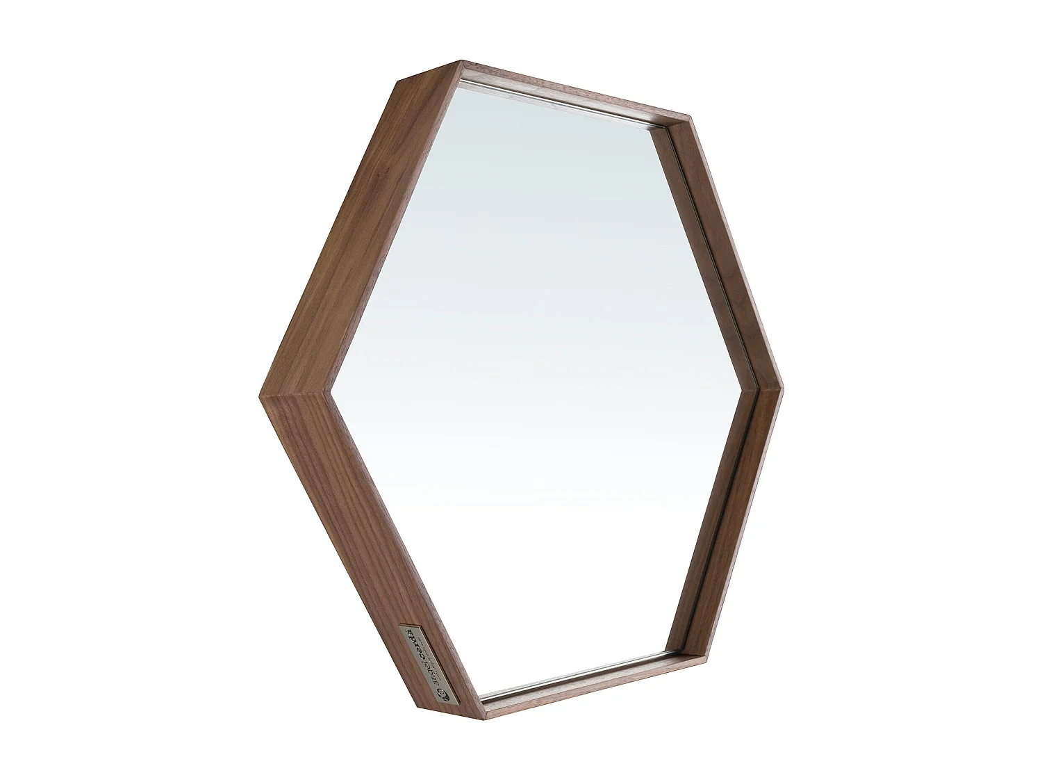 Walnoot zeshoekige spiegel 3039 ANGEL CERDA