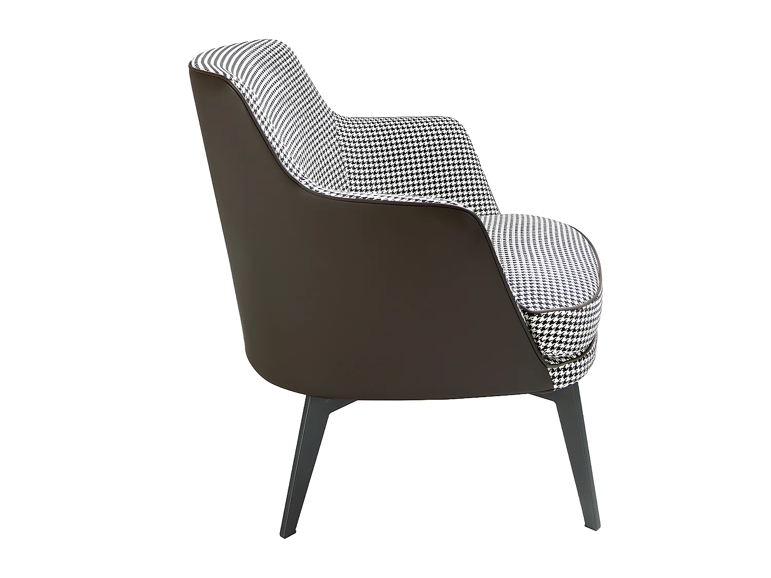 Sessel gepolsterter Stoff Hahnentritt  5011 ANGEL CERDA