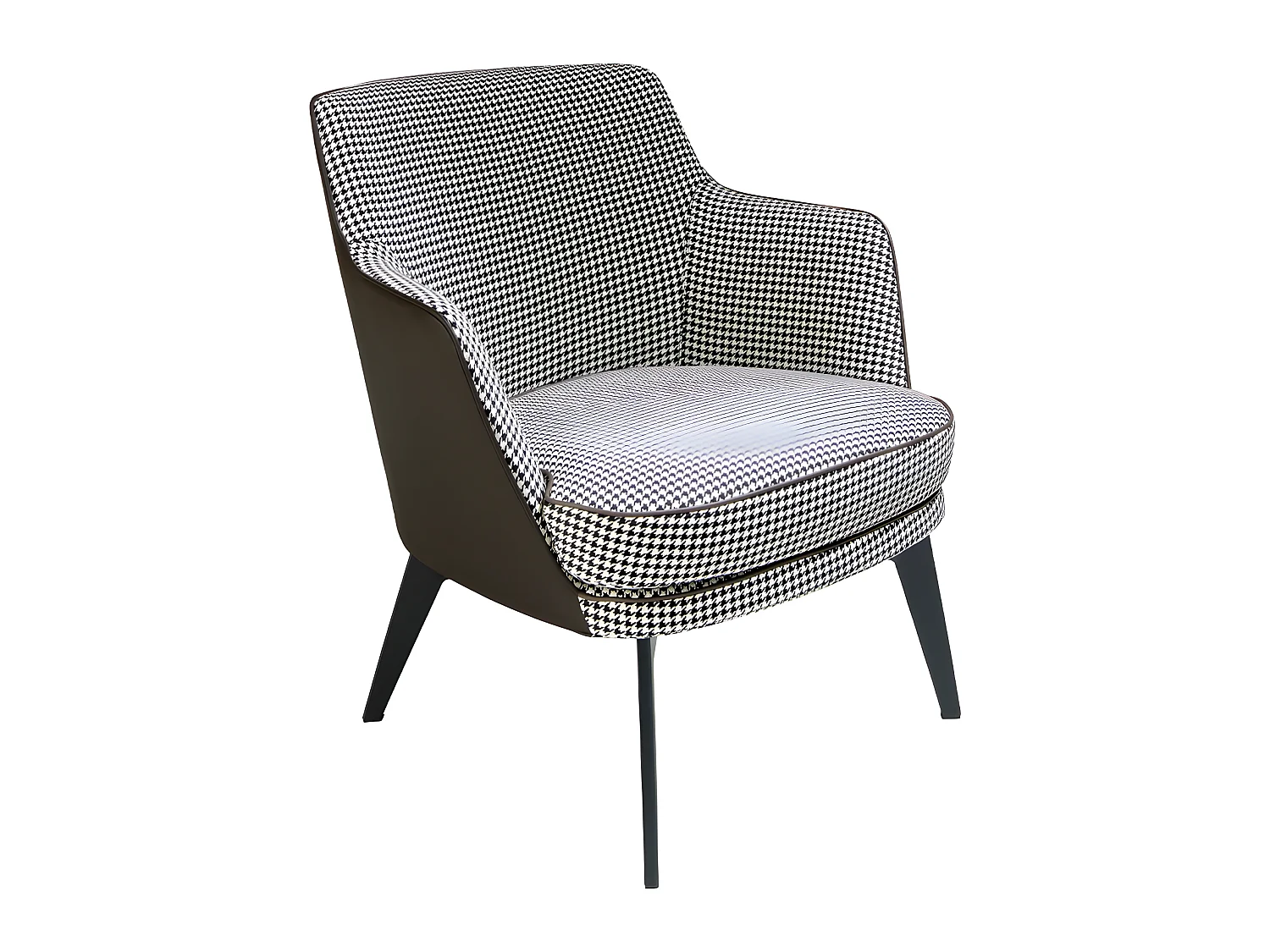 Fauteuil en tissu pied-de-poule 5011 ANGEL CERDA