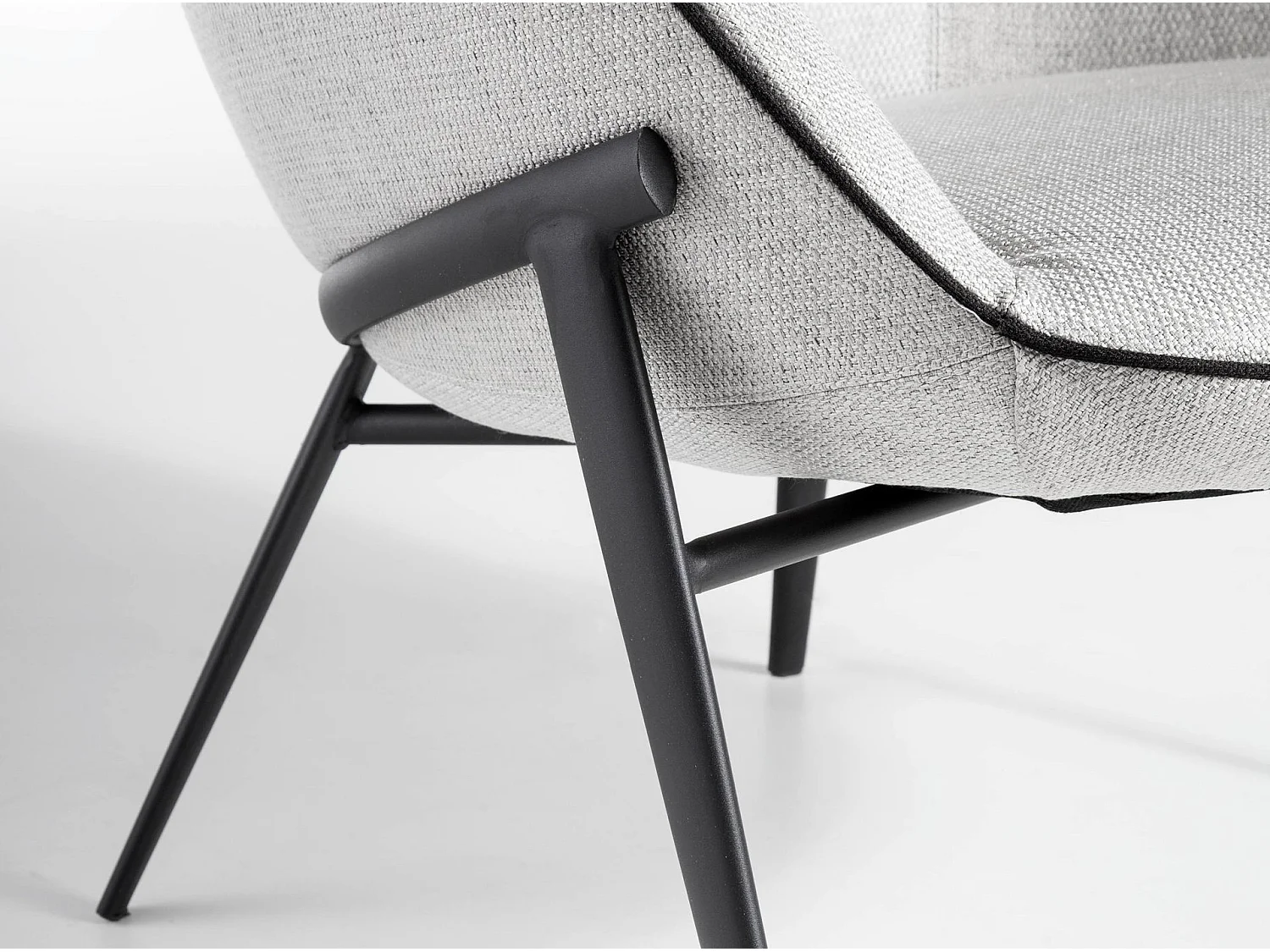 Fauteuil en tissu gris 5065 ANGEL CERDA