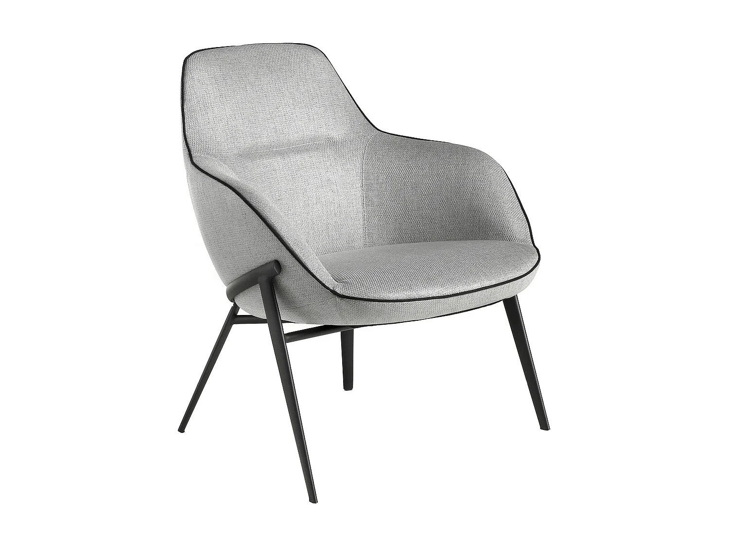 Fauteuil en tissu gris 5065 ANGEL CERDA