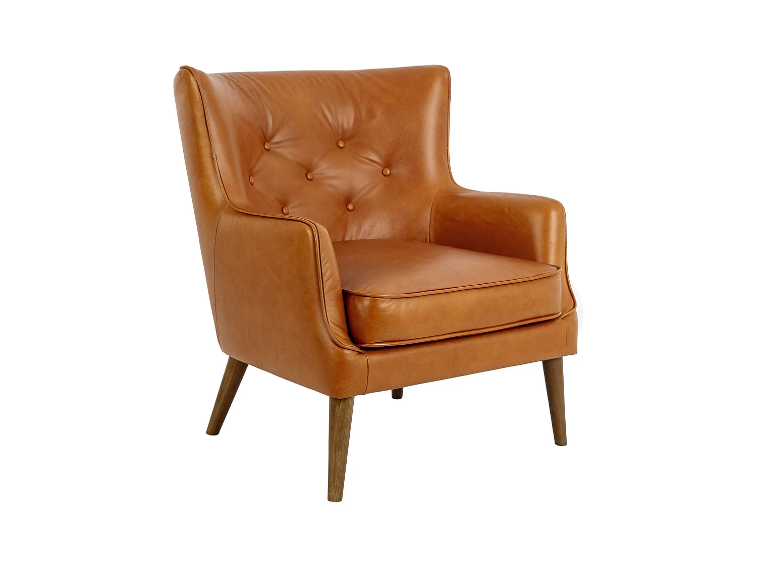 Fauteuil Chester en cuir marron 5053 ANGEL CERDA