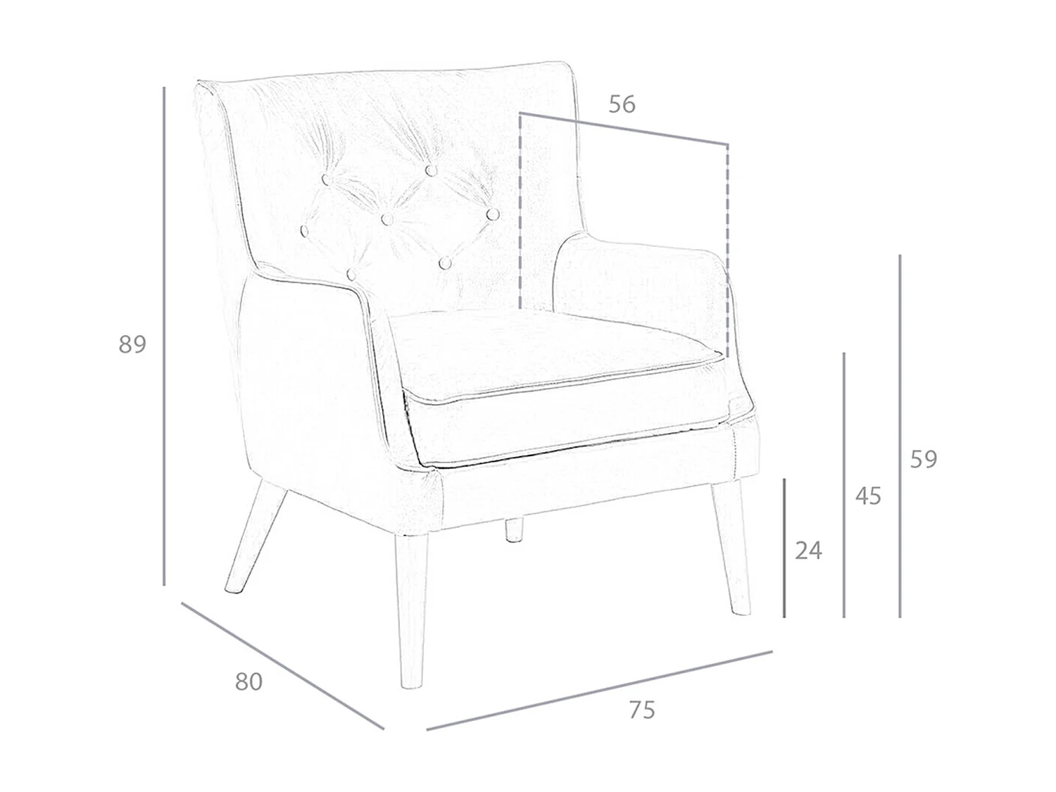 Bruine leren chester fauteuil 5053 ANGEL CERDA