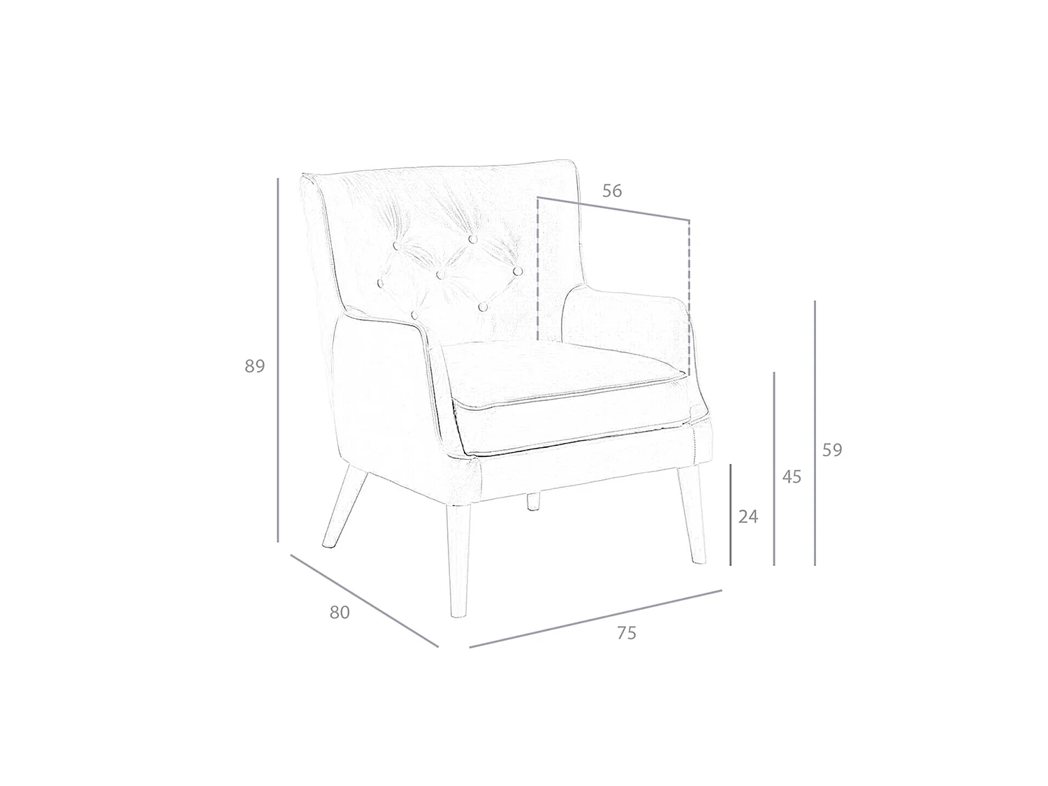 Bruine leren chester fauteuil 5053 ANGEL CERDA