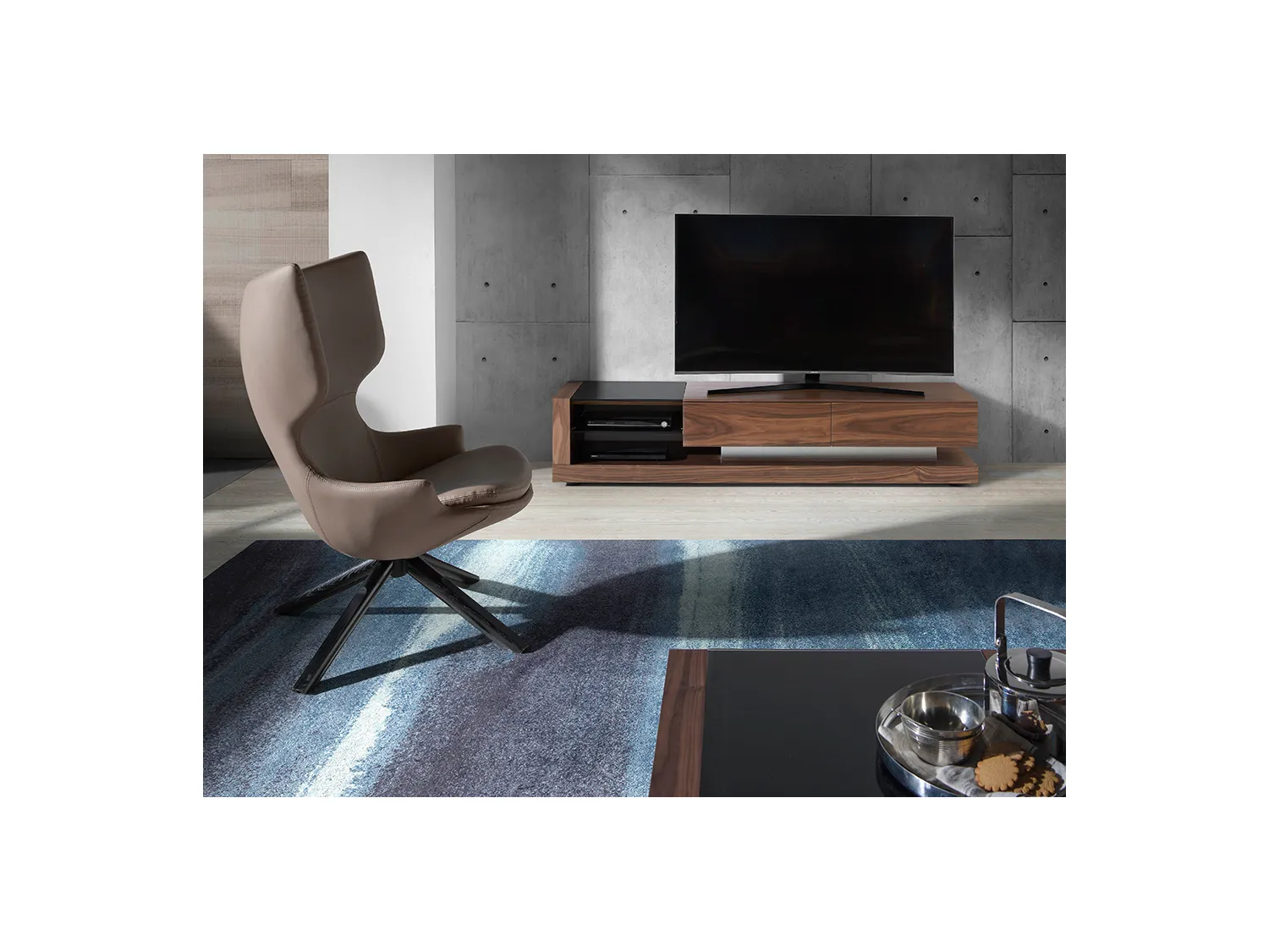 Fauteuil pivotant en simili cuir 5072 ANGEL CERDA