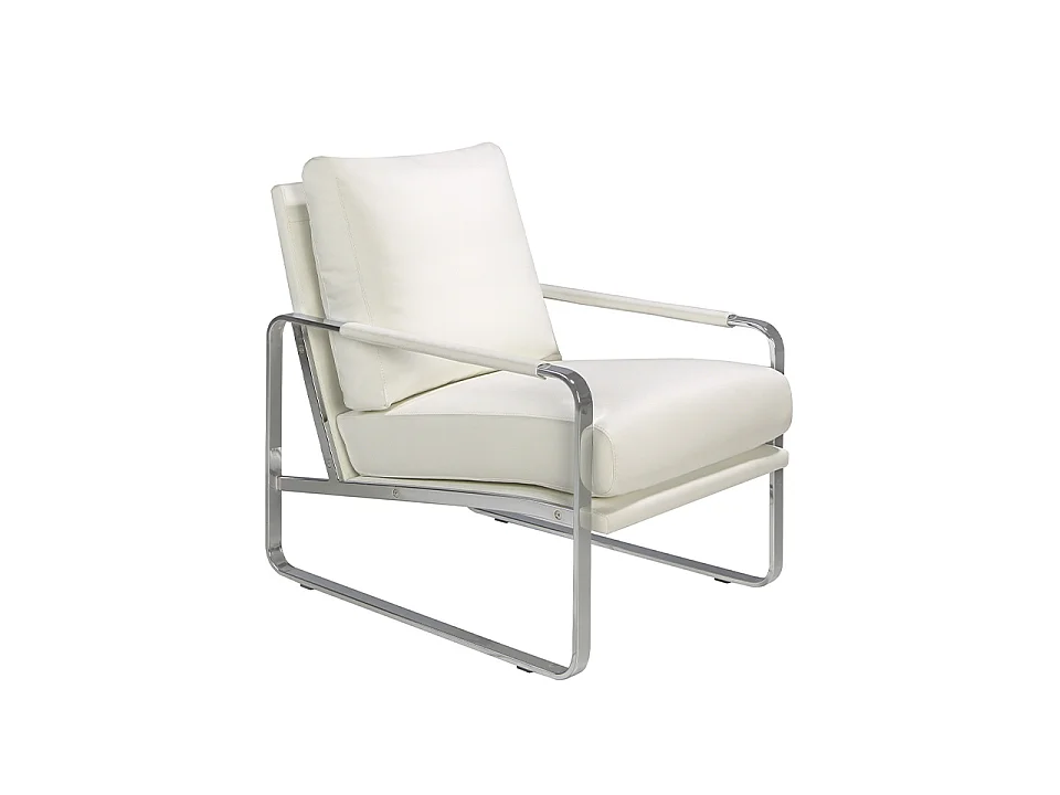 Fauteuil en simili cuir et pieds en acier 5026 ANGEL CERDA