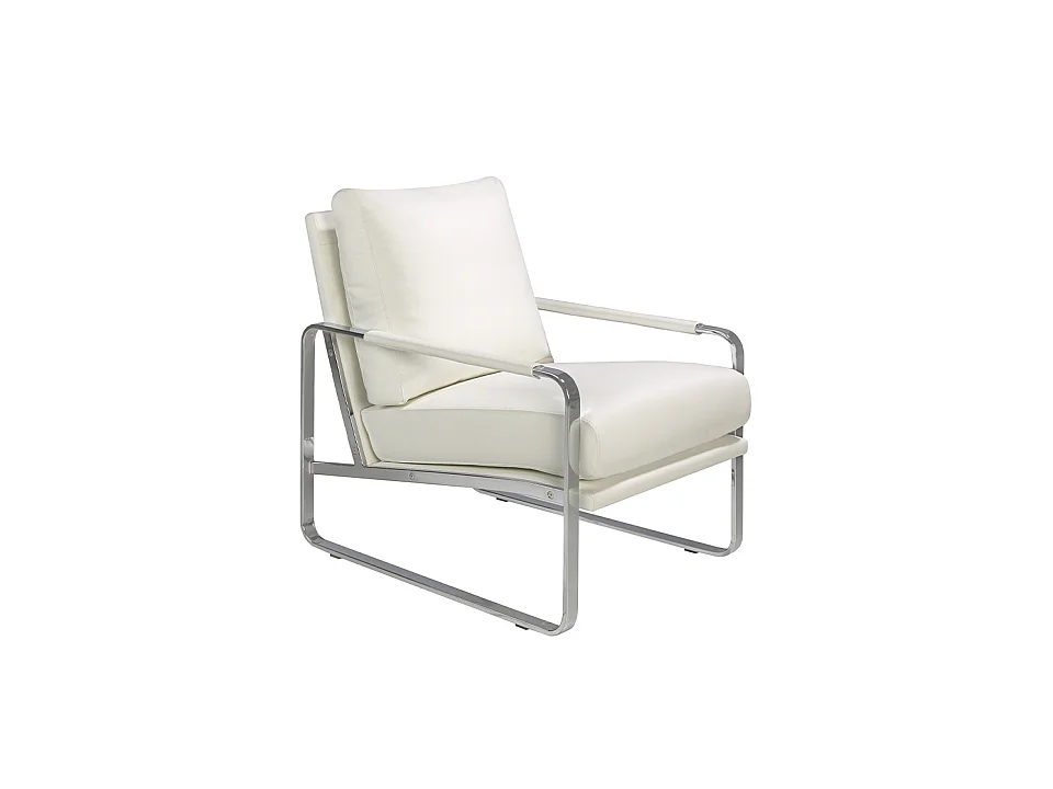 Fauteuil en simili cuir et pieds en acier 5026 ANGEL CERDA