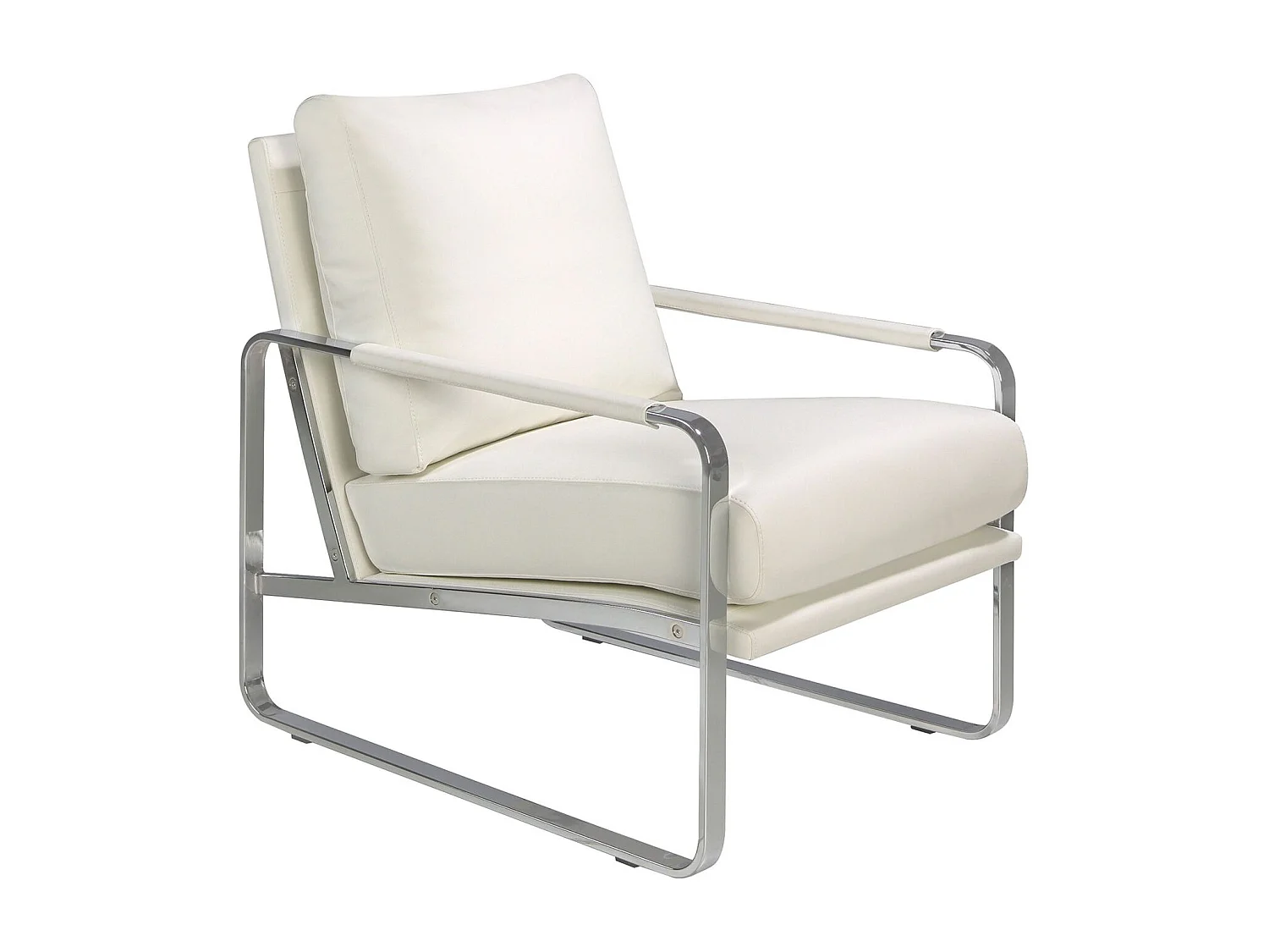 Witte eco-leren fauteuil 5026 ANGEL CERDA