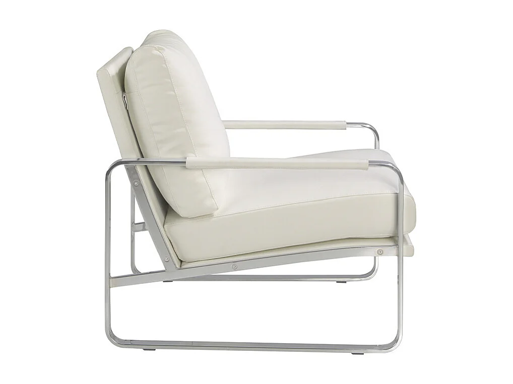 Witte eco-leren fauteuil 5026 ANGEL CERDA