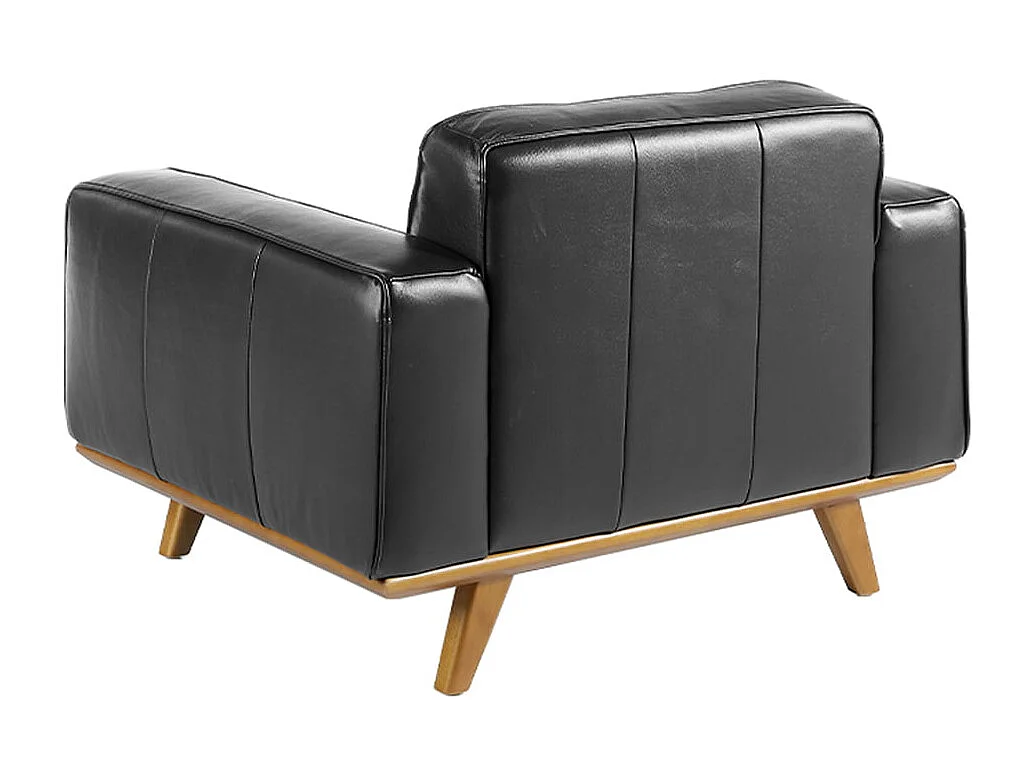Fauteuil chester en cuir noir 5037 ANGEL CERDA