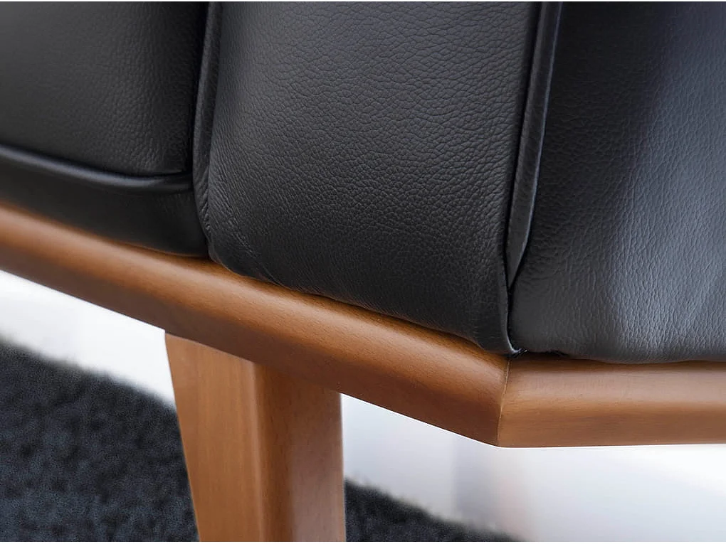 Fauteuil chester en cuir noir 5037 ANGEL CERDA