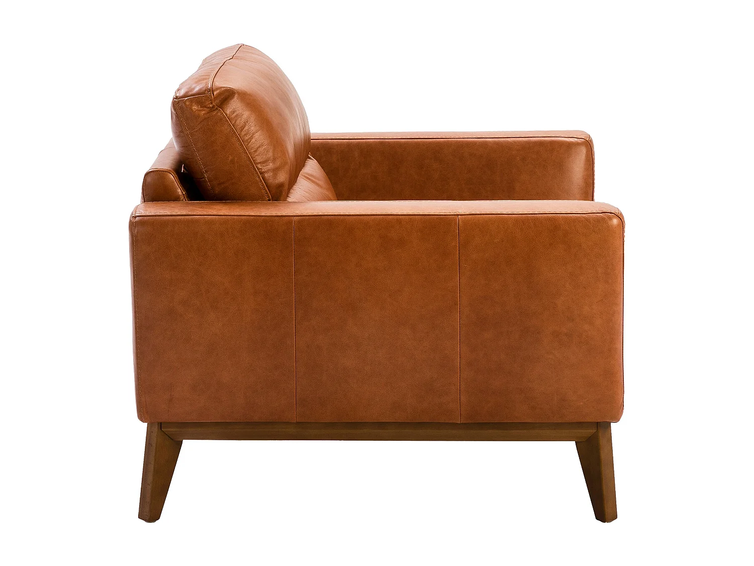 Fauteuil en cuir et pieds en bois 5036 ANGEL CERDA