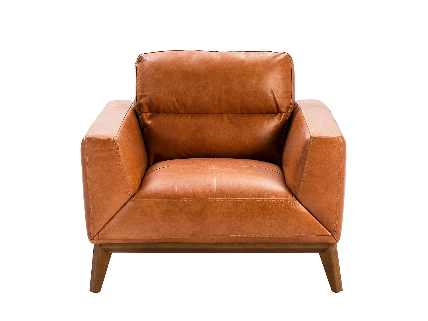 Fauteuil en cuir et pieds en bois 5036 ANGEL CERDA