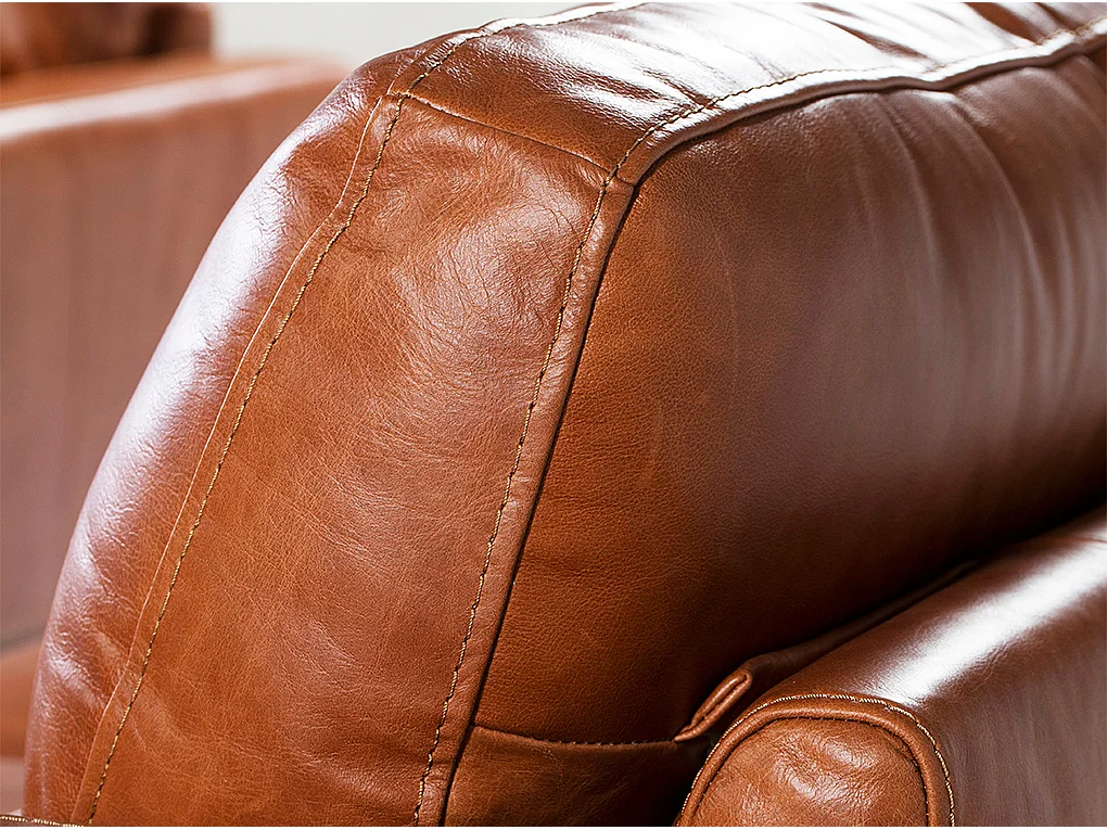 Fauteuil en cuir et pieds en bois 5036 ANGEL CERDA