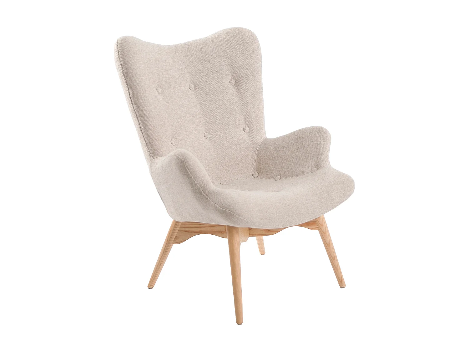 Fauteuil rembourré en tissu capitonné 5023 ANGEL CERDA