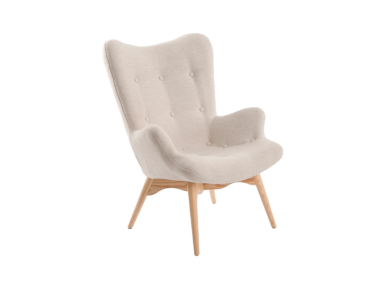 Fauteuil rembourré en tissu capitonné 5023 ANGEL CERDA