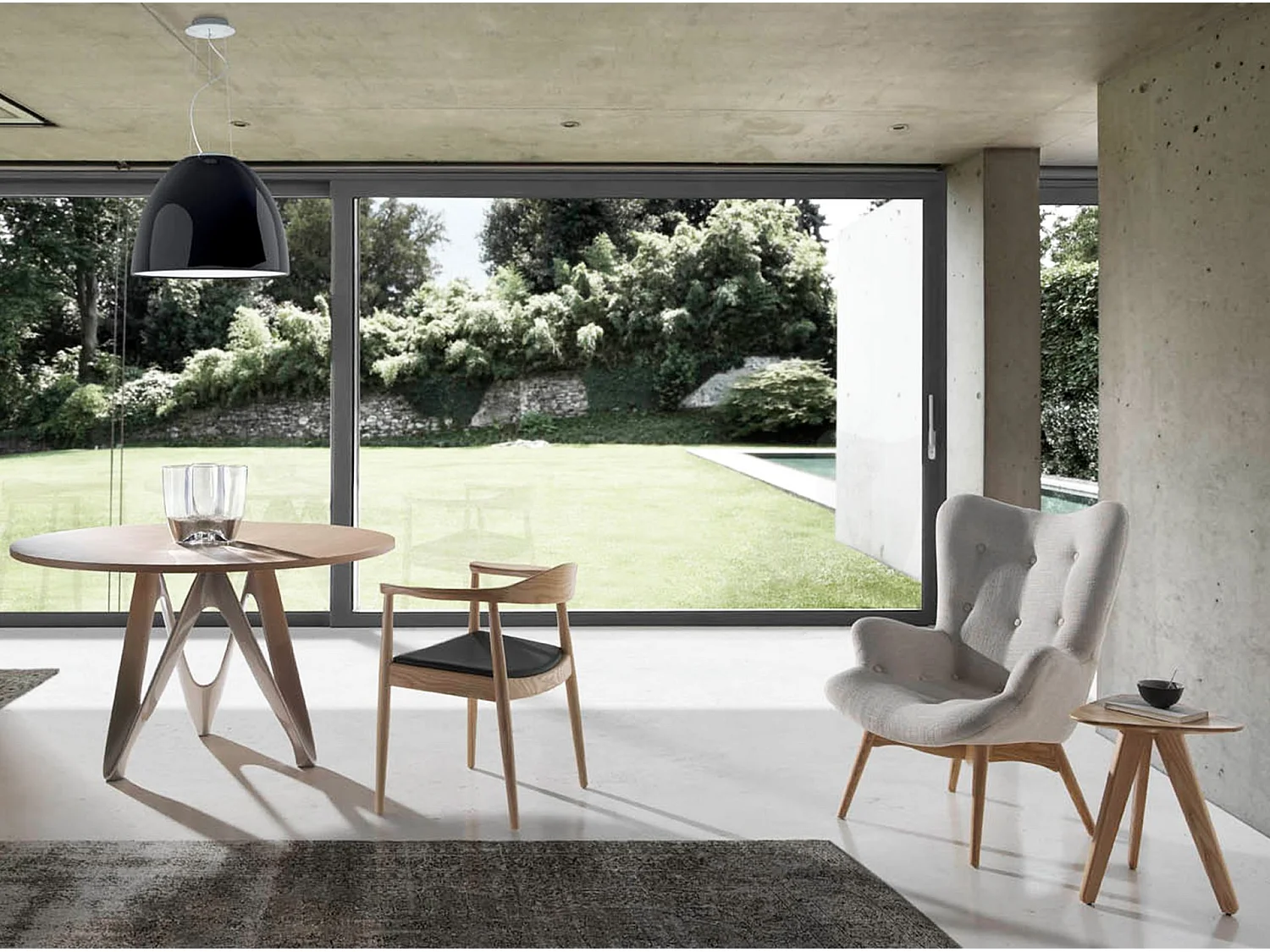 Fauteuil en tissu beige 5023 ANGEL CERDA