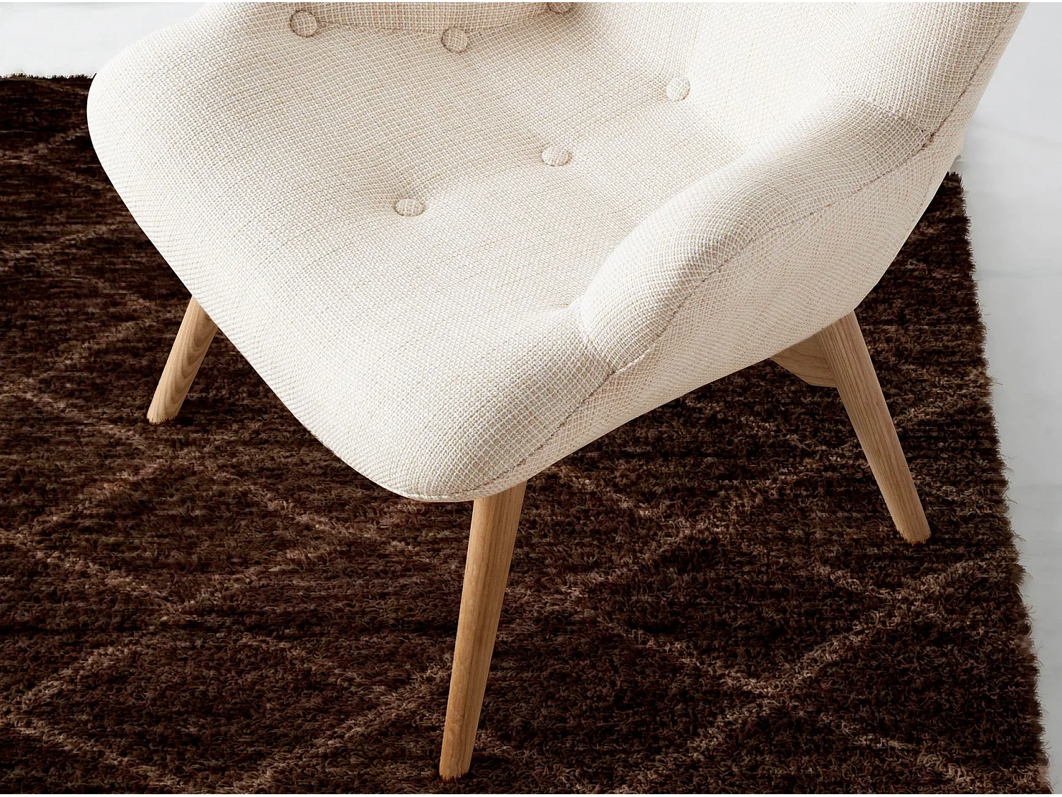 Fauteuil en tissu beige 5023 ANGEL CERDA