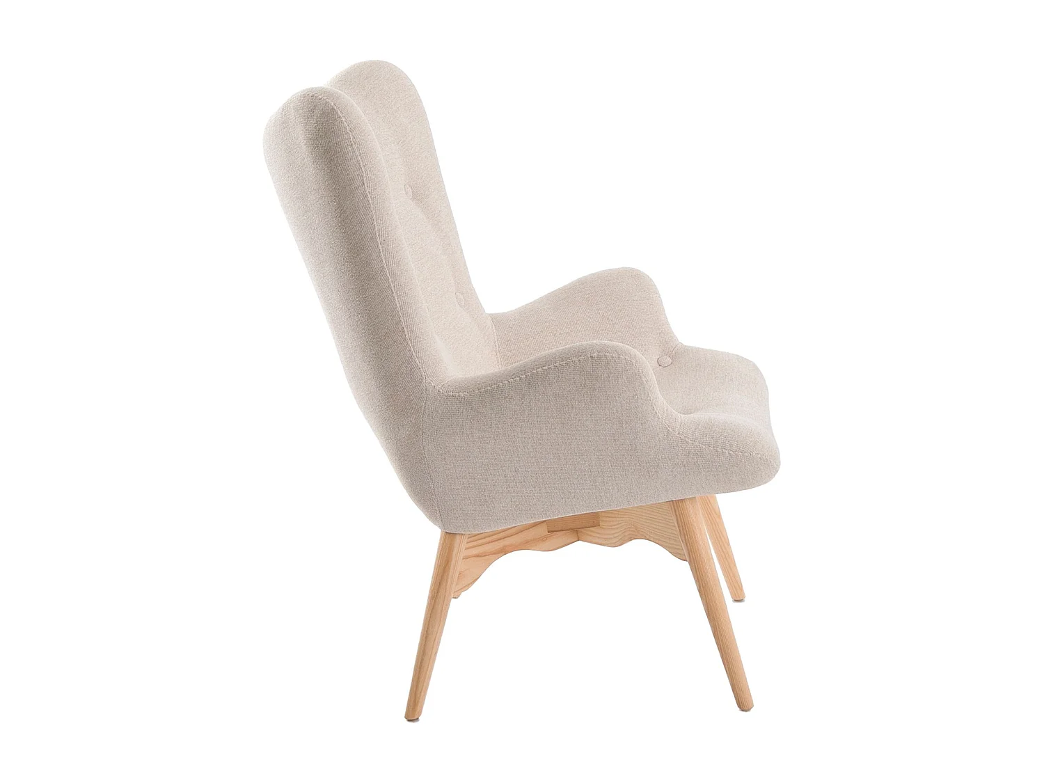 Fauteuil en tissu beige 5023 ANGEL CERDA
