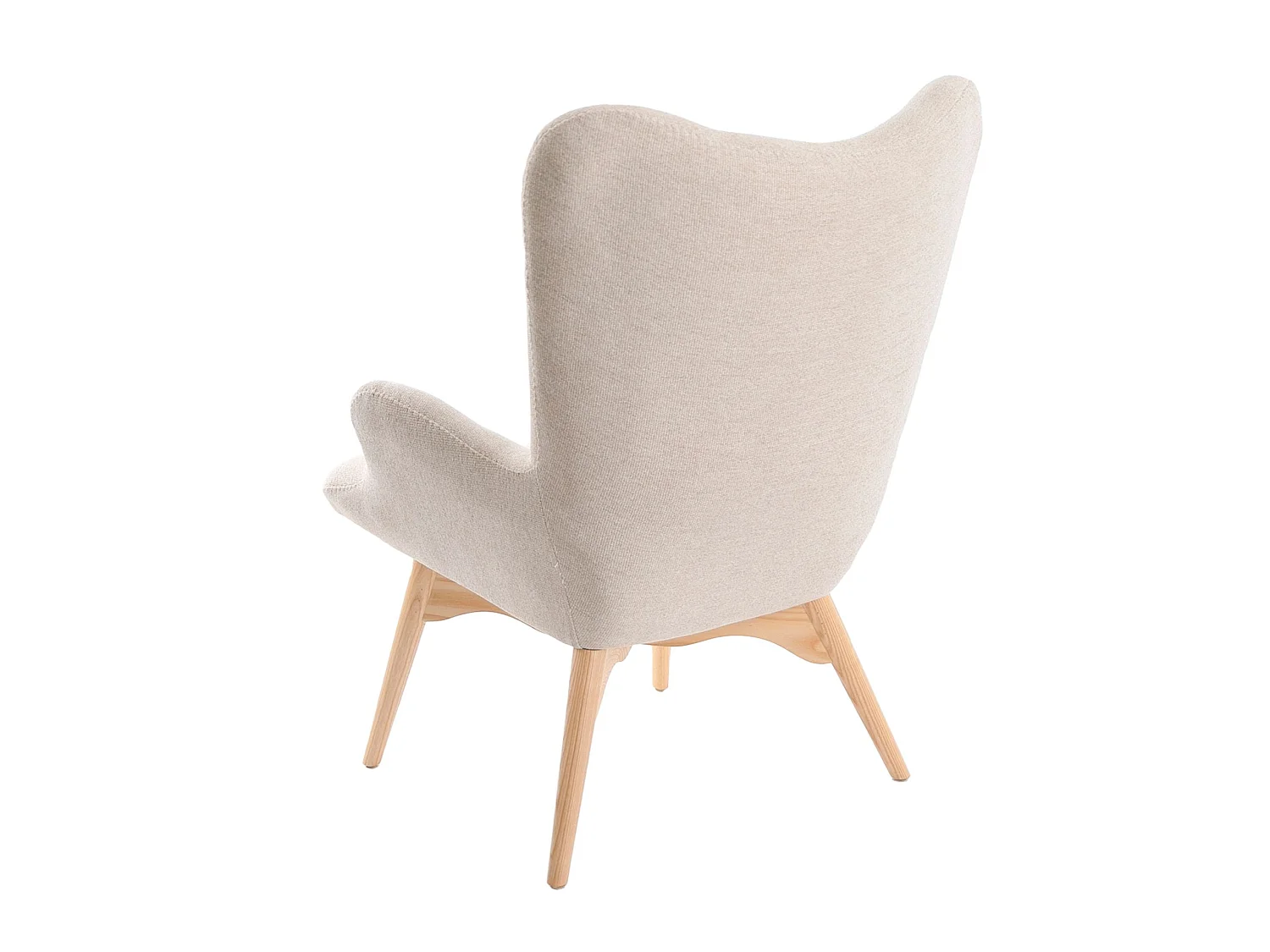 Poltrona em tecido bege 5023 ANGEL CERDA