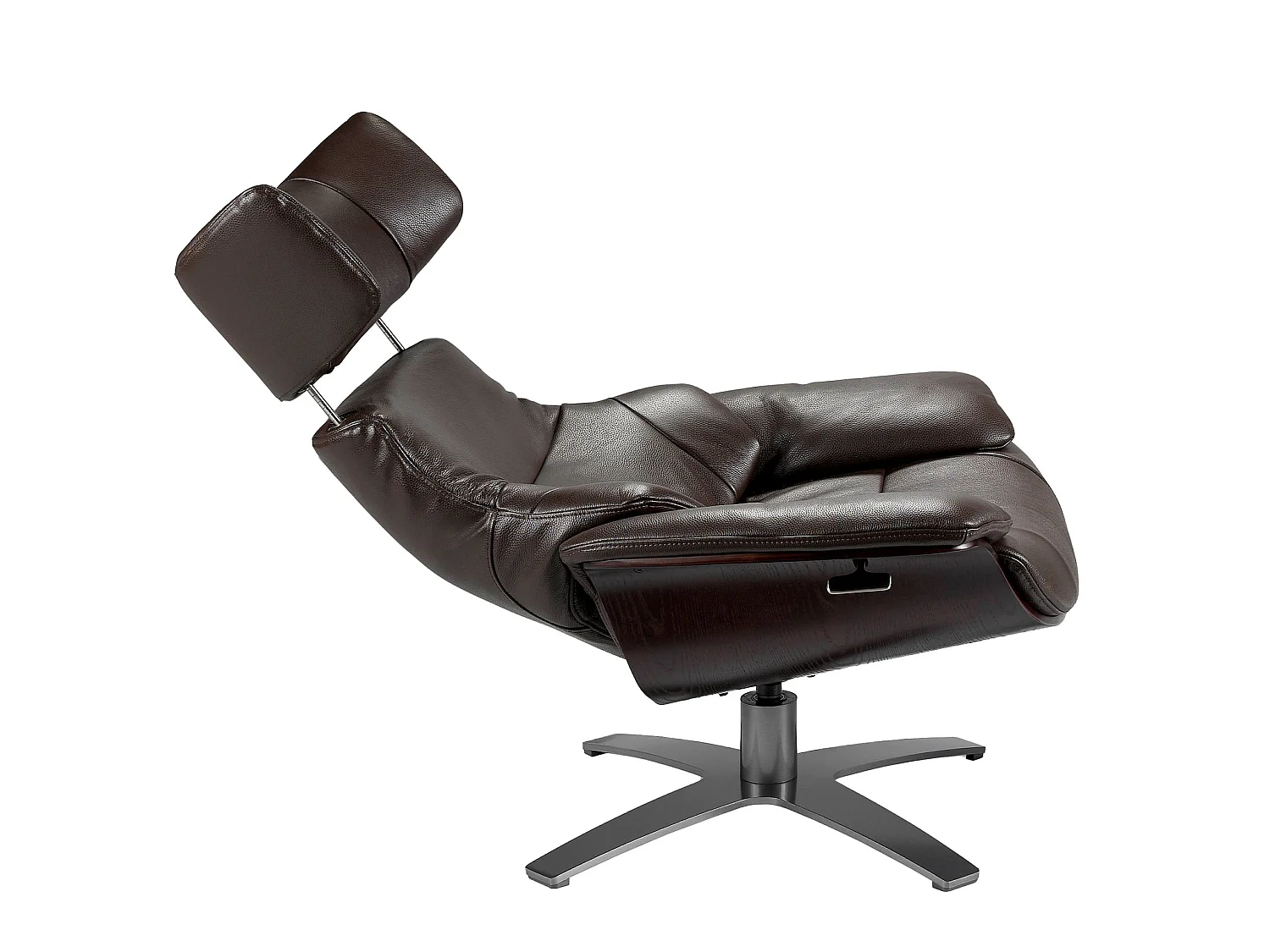Poltrona reclinabile in pelle marrone cioccolato 5022 ANGEL CERDA