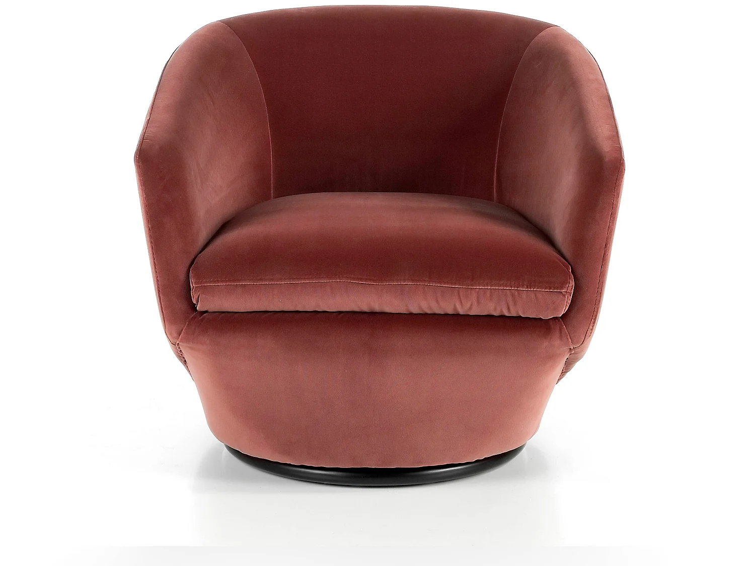 Draaifauteuil met perzik fluwelen bekleding 5041 ANGEL CERDA