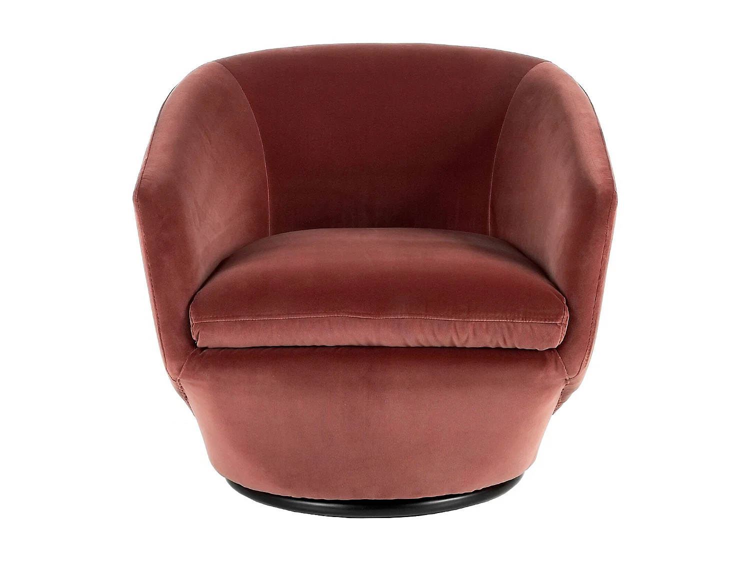 Perzik fluwelen draaifauteuil 5041 ANGEL CERDA