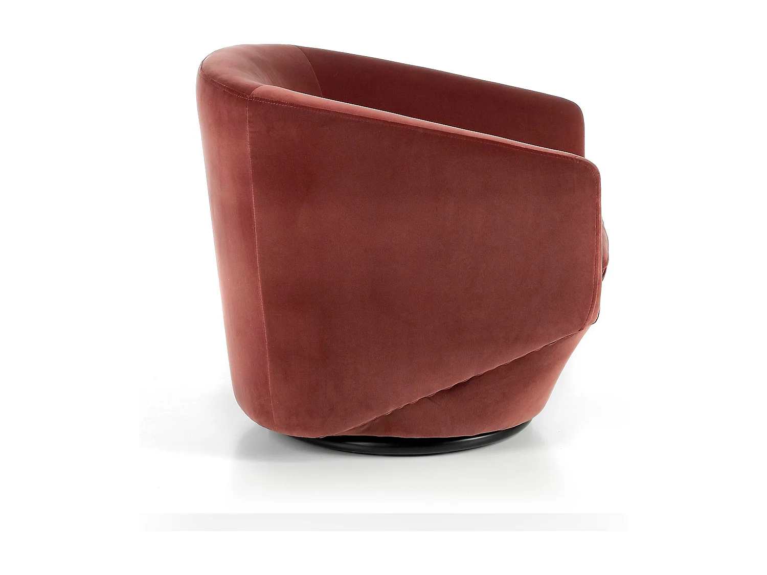 Perzik fluwelen draaifauteuil 5041 ANGEL CERDA