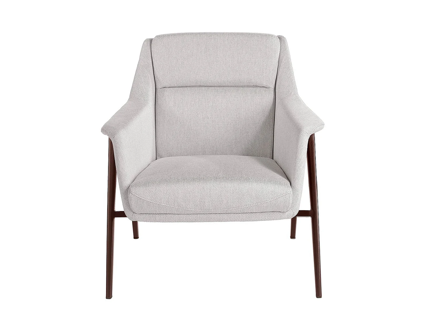 Fauteuil en tissu et pieds en acier brun 5010 ANGEL CERDA